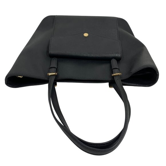 MK Michael Kors Jet Set Black Saffiano Leather Multifunction Pocket Tote Bag - Picture 9 of 16